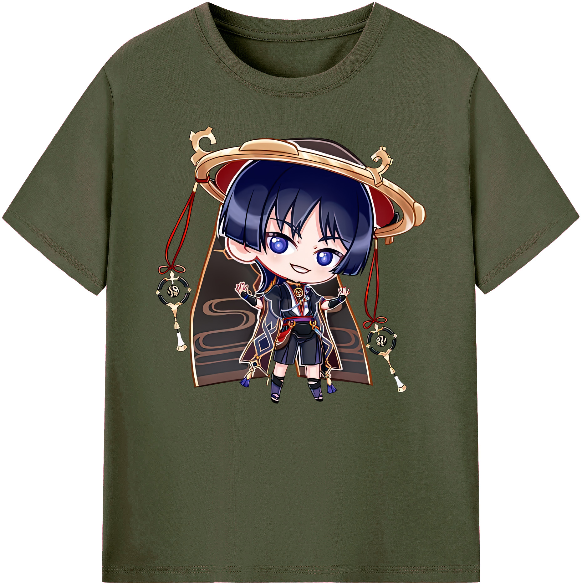 げんし神 さんペい genshin Sanpei 綿100％ メンズ半袖Tシャツ｜肌触りやわらか＆通気性